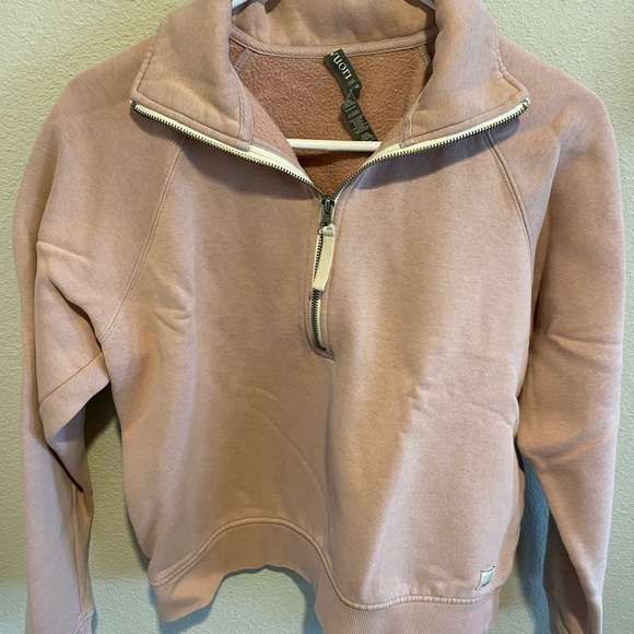 Vuori Tops - Vuori Pink Half-Zip Sweatshirt
